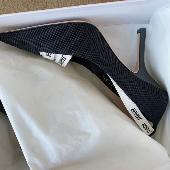 NWT Christian Dior J'Adior Black Mesh Pump - Picture 10 of 15